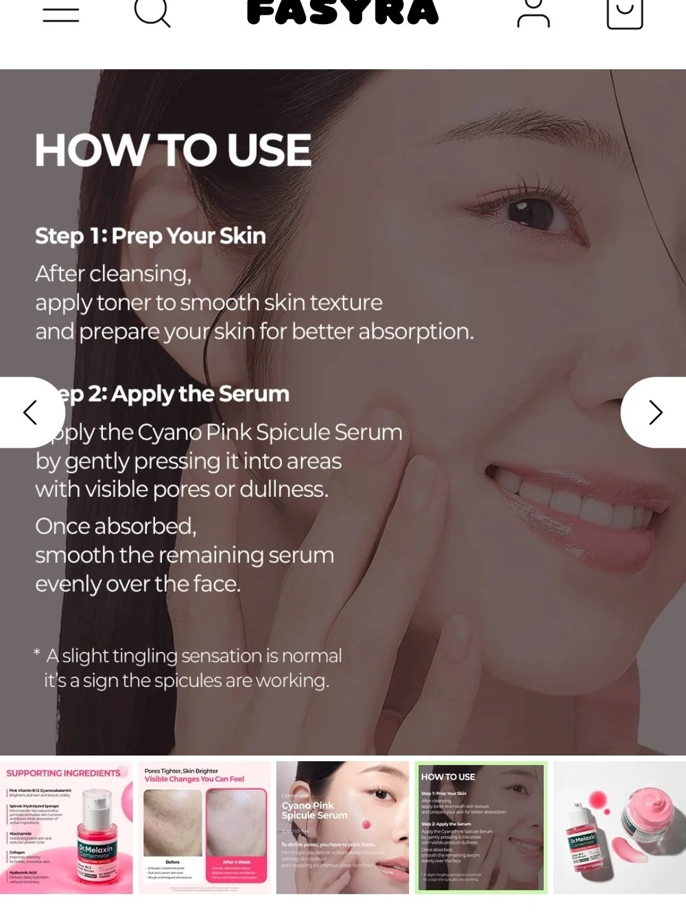 Cyano Pink Spicule Calcium B12 Serum - Pink
